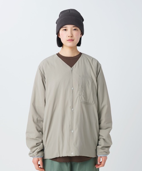 Snow Peak（スノーピーク）の「Snow Peak / Flexible Insulated Cardigan  フレキシブル 断熱 カーディガン（カーディガン/ボレロ・メンズ・ブラック/チャコール/グレイッシュベージュ/ホワイト・S/XL/L/M）」の4枚目の写真