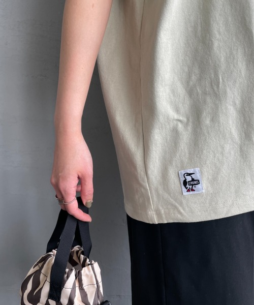 CHUMS（チャムス）の「[CHUMS/チャムス] 別注 BOOBY SUSHI FRIENDS バックプリント ショートスリーブTシャツ（Tシャツ/カットソー・レディース・ブラック/グレイッシュベージュ/ホワイト・M/L/XL/XXL）」の9枚目の写真