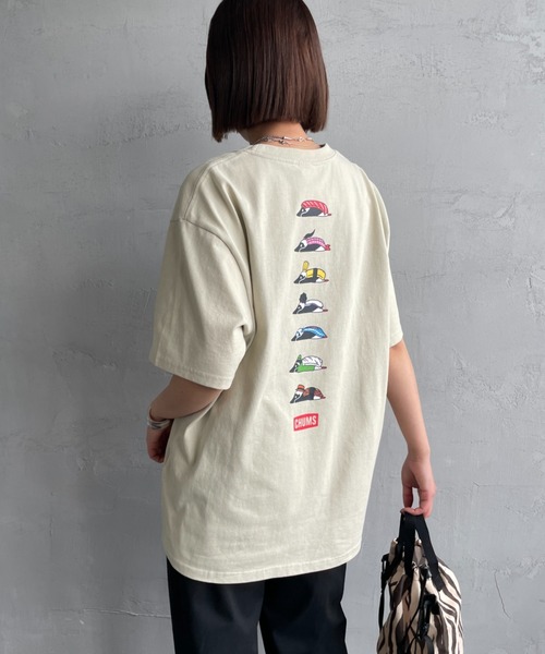 CHUMS（チャムス）の「[CHUMS/チャムス] 別注 BOOBY SUSHI FRIENDS バックプリント ショートスリーブTシャツ（Tシャツ/カットソー・レディース・ブラック/グレイッシュベージュ/ホワイト・M/L/XL/XXL）」の13枚目の写真