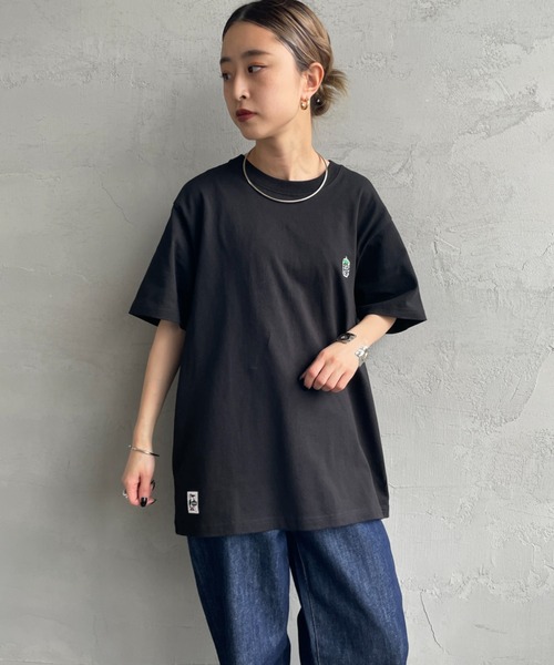 CHUMS（チャムス）の「[CHUMS/チャムス] 別注 BOOBY SUSHI FRIENDS バックプリント ショートスリーブTシャツ（Tシャツ/カットソー・レディース・ブラック/グレイッシュベージュ/ホワイト・M/L/XL/XXL）」の18枚目の写真