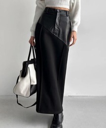 スカート（ブラック/黒色系・レザー・本革）ファッション通販 - ZOZOTOWN