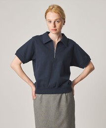 Steven Alan＞ブークレ ダンボール スキッパー ネック プルオーバー（T