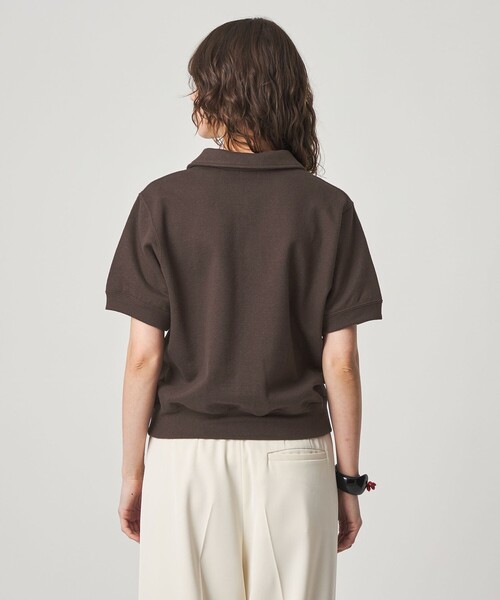 Steven Alan（スティーブンアラン）の「＜Steven Alan＞コットン スウェット ハーフジップ プルオーバー（Tシャツ/カットソー・レディース・オフホワイト/ダークブラウン/ネイビー・FREE）」の11枚目の写真