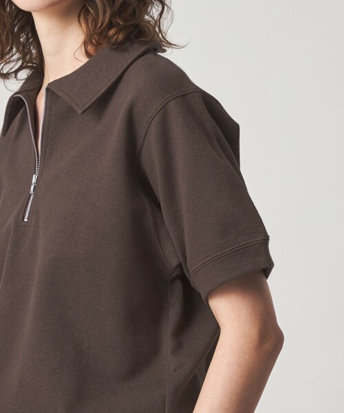 Steven Alan（スティーブンアラン）の「＜Steven Alan＞コットン スウェット ハーフジップ プルオーバー（Tシャツ/カットソー・レディース・オフホワイト/ダークブラウン/ネイビー・FREE）」の13枚目の写真