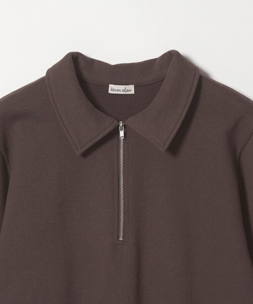 Steven Alan（スティーブンアラン）の「＜Steven Alan＞コットン スウェット ハーフジップ プルオーバー（Tシャツ/カットソー・レディース・オフホワイト/ダークブラウン/ネイビー・FREE）」の17枚目の写真