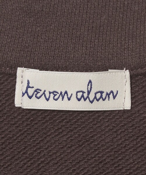Steven Alan（スティーブンアラン）の「＜Steven Alan＞コットン スウェット ハーフジップ プルオーバー（Tシャツ/カットソー・レディース・オフホワイト/ダークブラウン/ネイビー・FREE）」の21枚目の写真