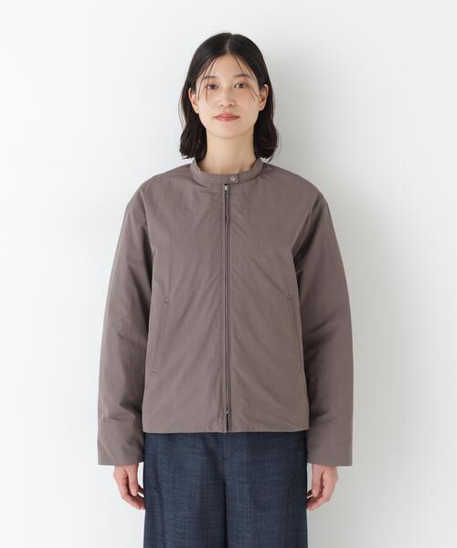 human woman(ヒューマンウーマン)の「◆【弱撥水素材】タフタ中綿入りブルゾン(ブルゾン・レディース・グレー系その他/ベージュ系その他2・MEDIUM)」の21枚目の写真