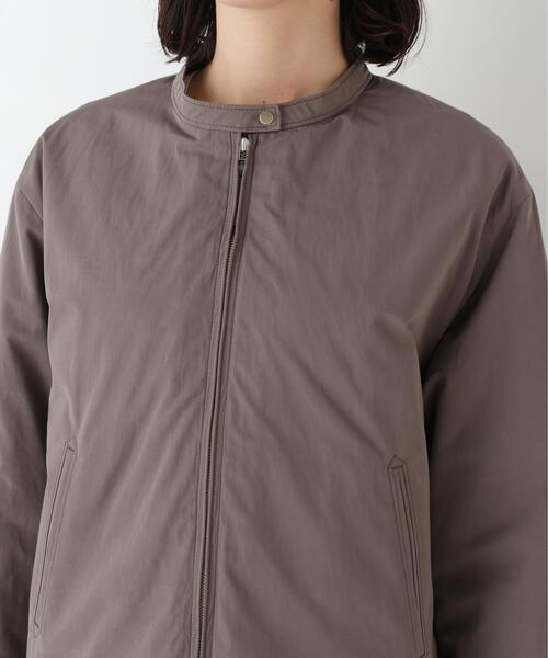 human woman(ヒューマンウーマン)の「◆【弱撥水素材】タフタ中綿入りブルゾン(ブルゾン・レディース・グレー系その他/ベージュ系その他2・MEDIUM)」の16枚目の写真