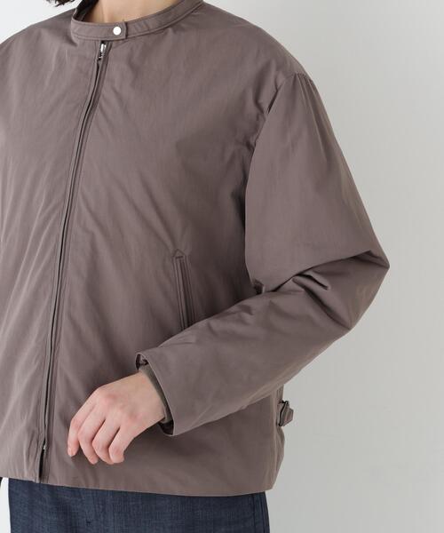 human woman(ヒューマンウーマン)の「◆【弱撥水素材】タフタ中綿入りブルゾン(ブルゾン・レディース・グレー系その他/ベージュ系その他2・MEDIUM)」の15枚目の写真