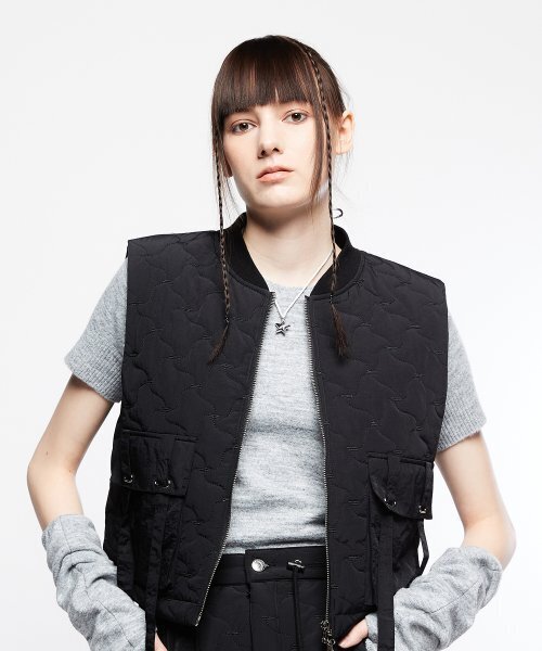 LARTIGENT(ラーティゼン)の「L7 QUILTING VEST(BLACK)(ベスト・レディース・その他・FREE)」の2枚目の写真