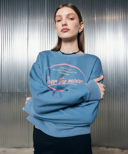 LARTIGENT(ラーティゼン)の「L2 CIRCLE OVER SWEATSHIRT(BLUE)(スウェット・レディース・その他・FREE)」の3枚目の写真