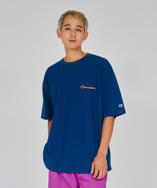 Champion（チャンピオン）の「【Champion/チャンピオン】メンズ アクションスタイル ショートスリーブTシャツ（Tシャツ/カットソー・メンズ・ブラック/ネイビー・MEDIUM/X-LARGE/LARGE）」の2枚目の写真