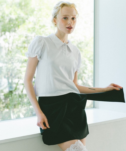 idem（イデム）の「big ribbon mini skirt / ビッグリボンミニスカート