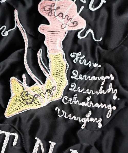 THRIFTY LOOK(スリフティールック)の「THRIFTY LOOK / スリフティールック QUILTING VIETNAM JACKET キルティング ベトナムジャケット(ブルゾン・メンズ・ブラック/オリーブ/ブラック系その他・SMALL/LARGE/MEDIUM)」の4枚目の写真