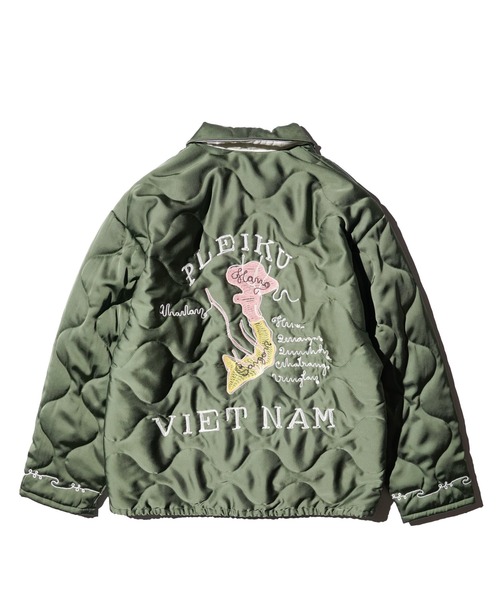 THRIFTY LOOK(スリフティールック)の「THRIFTY LOOK / スリフティールック QUILTING VIETNAM JACKET キルティング ベトナムジャケット(ブルゾン・メンズ・ブラック/オリーブ/ブラック系その他・SMALL/LARGE/MEDIUM)」の6枚目の写真