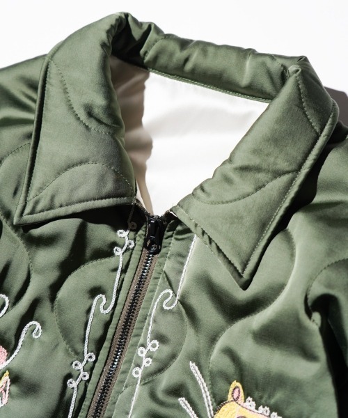 THRIFTY LOOK(スリフティールック)の「THRIFTY LOOK / スリフティールック QUILTING VIETNAM JACKET キルティング ベトナムジャケット(ブルゾン・メンズ・ブラック/オリーブ/ブラック系その他・SMALL/LARGE/MEDIUM)」の7枚目の写真