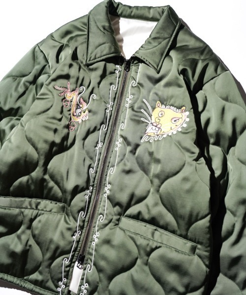 THRIFTY LOOK(スリフティールック)の「THRIFTY LOOK / スリフティールック QUILTING VIETNAM JACKET キルティング ベトナムジャケット(ブルゾン・メンズ・ブラック/オリーブ/ブラック系その他・SMALL/LARGE/MEDIUM)」の8枚目の写真
