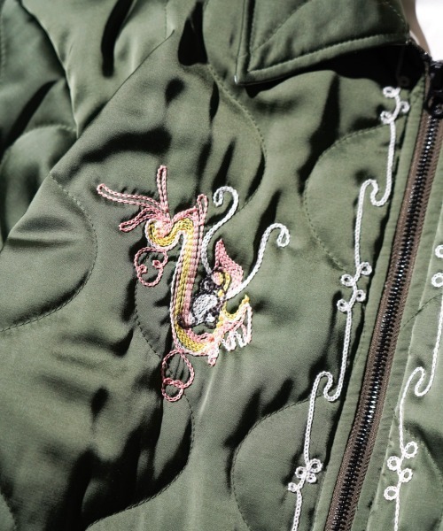 THRIFTY LOOK(スリフティールック)の「THRIFTY LOOK / スリフティールック QUILTING VIETNAM JACKET キルティング ベトナムジャケット(ブルゾン・メンズ・ブラック/オリーブ/ブラック系その他・SMALL/LARGE/MEDIUM)」の10枚目の写真