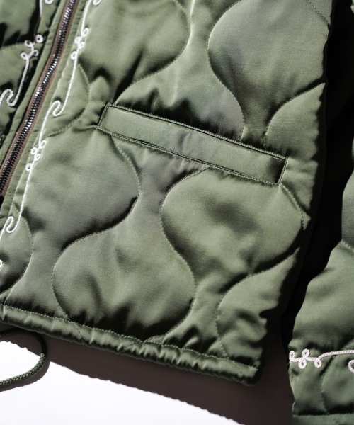 THRIFTY LOOK(スリフティールック)の「THRIFTY LOOK / スリフティールック QUILTING VIETNAM JACKET キルティング ベトナムジャケット(ブルゾン・メンズ・ブラック/オリーブ/ブラック系その他・SMALL/LARGE/MEDIUM)」の11枚目の写真