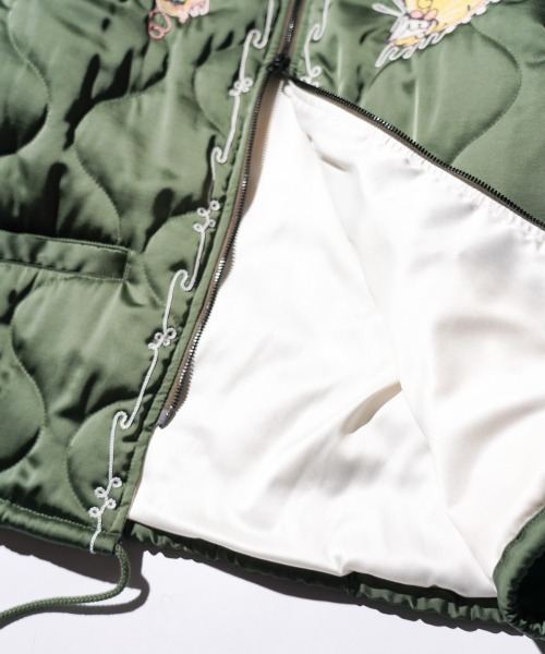 THRIFTY LOOK(スリフティールック)の「THRIFTY LOOK / スリフティールック QUILTING VIETNAM JACKET キルティング ベトナムジャケット(ブルゾン・メンズ・ブラック/オリーブ/ブラック系その他・SMALL/LARGE/MEDIUM)」の14枚目の写真