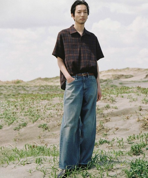 LIDNM(リドム)の「CREPE COTTON PLAID SHIRT(シャツ/ブラウス・メンズ・ブラウン系その他・SMALL/MEDIUM)」の6枚目の写真