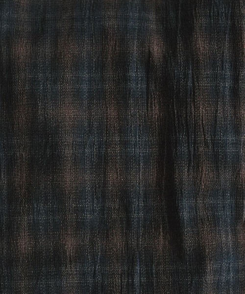 LIDNM(リドム)の「CREPE COTTON PLAID SHIRT(シャツ/ブラウス・メンズ・ブラウン系その他・SMALL/MEDIUM)」の12枚目の写真