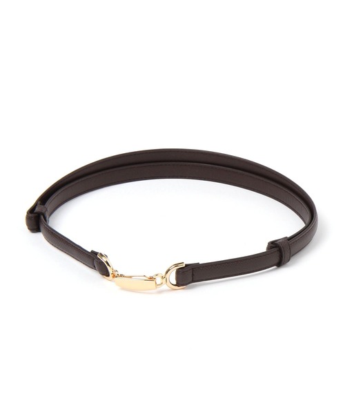 Heather（ヘザー）の「ビット細ベルト　654177（ベルト・レディース・ブラウン/ブラック・ONE SIZE）」の2枚目の写真