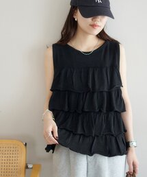 ベスト（ブラック/黒色系・フリル）ファッション通販 - ZOZOTOWN