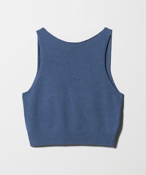 BEAUTY&YOUTH UNITED ARROWS（ビューティーアンドユースユナイテッドアローズ）の「コットン麻ブレンド カシュクール 2WAYニットベスト  ウォッシャブル（ベスト・レディース・グレー系/ベージュ/ネイビー・FREE）」の3枚目の写真