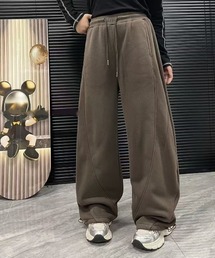 サイド切り替えスウェットパンツ　オーバーサイズ