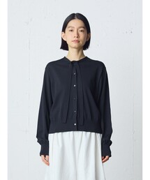 MidiUmi ボウネクタイニットカーディガン