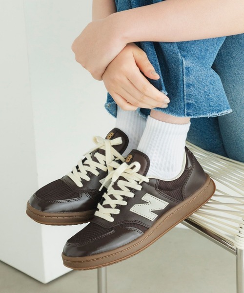 NEW BALANCE(ニューバランス)の「T500(スニーカー・メンズ・ブラウン/ホワイト×ブラウン・22.5cm/23.0cm/23.5cm/24.0cm/24.5cm/25.0cm/25.5cm/26.0cm/26.5cm/27.0cm/27.5cm/28.0cm/28.5cm/29.0cm)」の12枚目の写真