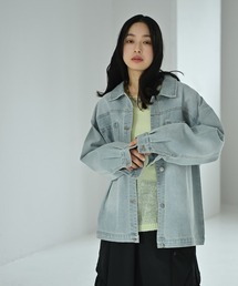STYLE DELI（スタイルデリ）の「【BLK001】デニムオーバーサイズジャケット（デニムジャケット）」