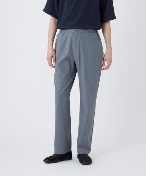 Snow Peak(スノーピーク)の「Snow Peak / Tricot Straight Pants トリコットストレートパンツ(スラックス・メンズ・杢グレー/ブラック・S/M/L/XL)」の2枚目の写真