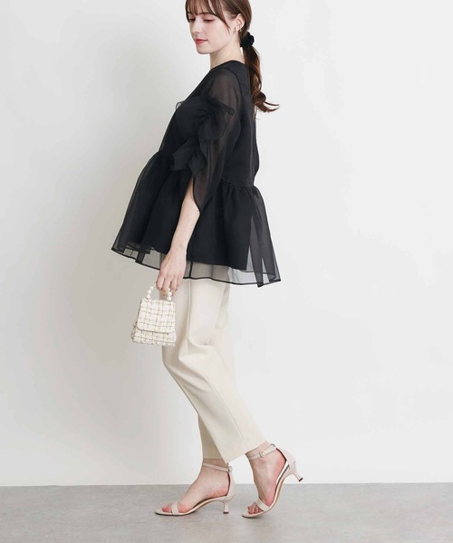 PICCIN PERLA(ピッチンペルラ)の「ティンカーⅡ(シャツ/ブラウス・レディース・ピンク/ブラック/オフホワイト・M)」の22枚目の写真