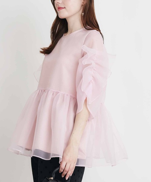 PICCIN PERLA(ピッチンペルラ)の「ティンカーⅡ(シャツ/ブラウス・レディース・ピンク/ブラック/オフホワイト・M)」の7枚目の写真