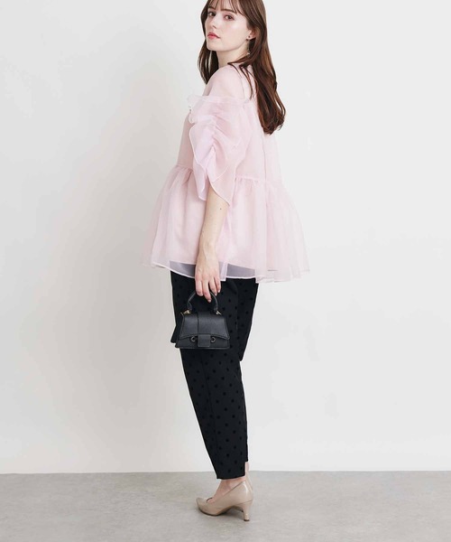 PICCIN PERLA(ピッチンペルラ)の「ティンカーⅡ(シャツ/ブラウス・レディース・ピンク/ブラック/オフホワイト・M)」の9枚目の写真