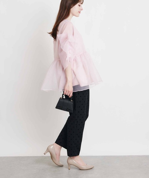 PICCIN PERLA(ピッチンペルラ)の「ティンカーⅡ(シャツ/ブラウス・レディース・ピンク/ブラック/オフホワイト・M)」の10枚目の写真