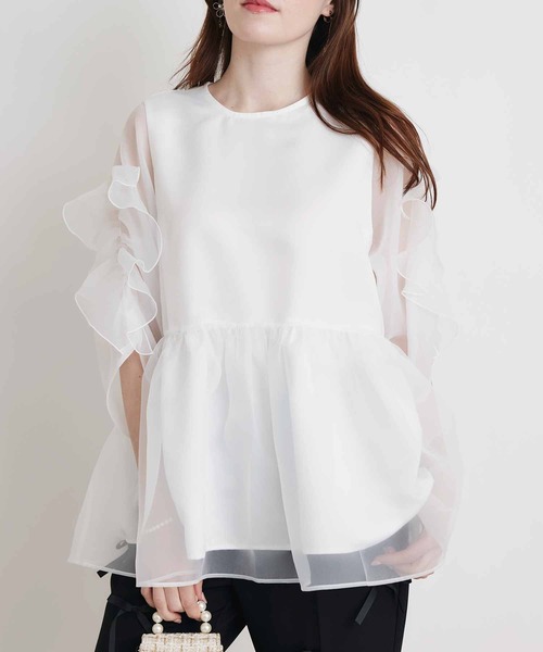 PICCIN PERLA(ピッチンペルラ)の「ティンカーⅡ(シャツ/ブラウス・レディース・ピンク/ブラック/オフホワイト・M)」の12枚目の写真