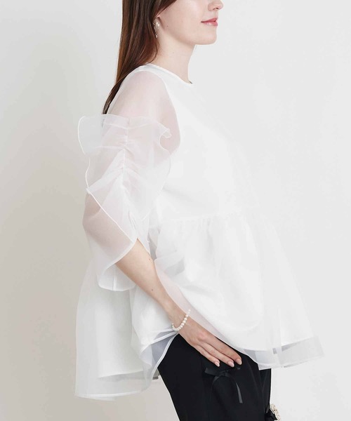 PICCIN PERLA(ピッチンペルラ)の「ティンカーⅡ(シャツ/ブラウス・レディース・ピンク/ブラック/オフホワイト・M)」の14枚目の写真