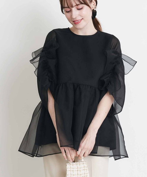 PICCIN PERLA(ピッチンペルラ)の「ティンカーⅡ(シャツ/ブラウス・レディース・ピンク/ブラック/オフホワイト・M)」の18枚目の写真