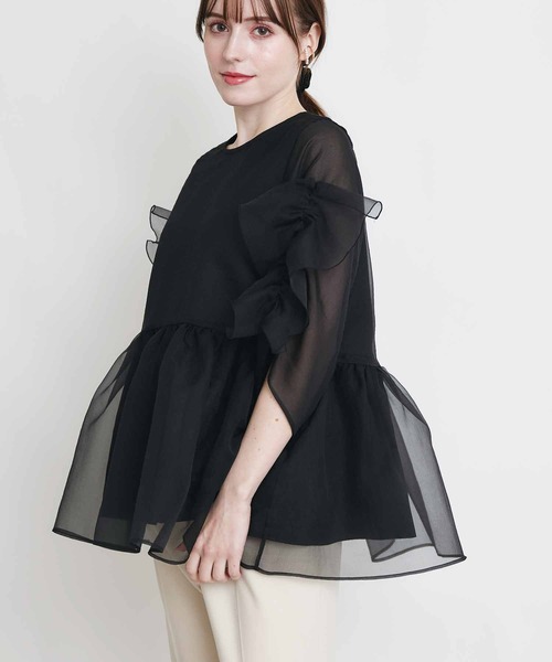 PICCIN PERLA(ピッチンペルラ)の「ティンカーⅡ(シャツ/ブラウス・レディース・ピンク/ブラック/オフホワイト・M)」の19枚目の写真