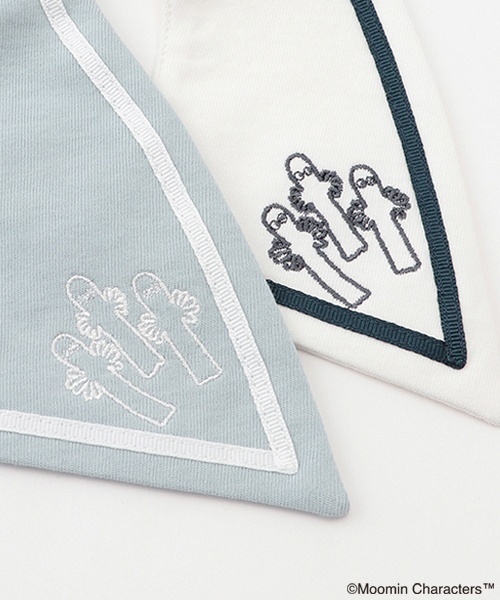 kladskap（クレードスコープ）の「【MOOMIN】セーラーカラースタイ（スタイ/よだれかけ・キッズ・オフホワイト/サックスブルー・F）」の5枚目の写真