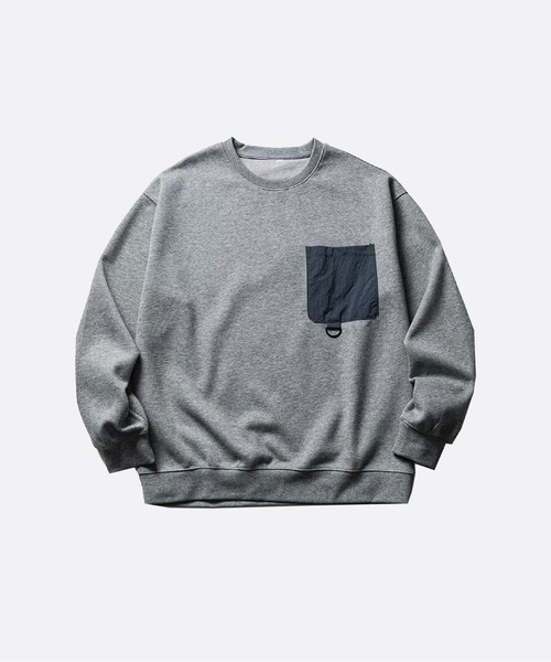 U:UME(ユーム)の「Pocket Design Sweat(スウェット・メンズ・グレー/ホワイト・LARGE/MEDIUM/XX-LARGE/X-LARGE)」の1枚目の写真