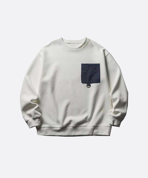 U:UME(ユーム)の「Pocket Design Sweat(スウェット・メンズ・グレー/ホワイト・LARGE/MEDIUM/XX-LARGE/X-LARGE)」の2枚目の写真