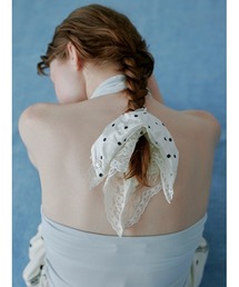 SNIDEL HOME（スナイデルホーム）の「ベロアレースシュシュ（シュシュ）」