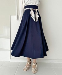 an another angelus | スカーフビットベルト付きフレアー/fint フィント(スカート)