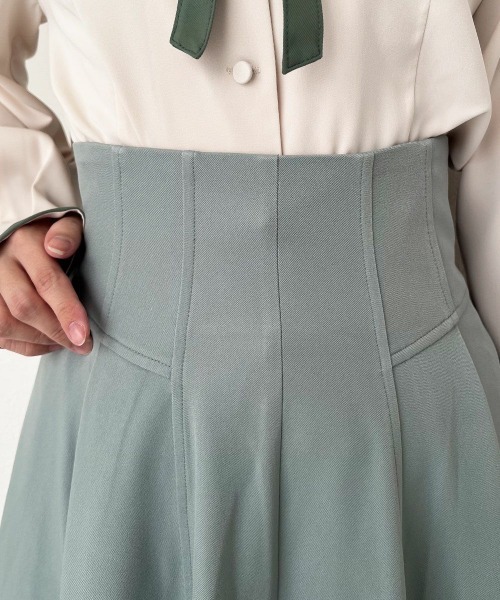 an another angelus（アンアナザーアンジェラス）の「スカーフビットベルト付きフレアー/fint フィント（スカート・レディース・ミント/ネイビー・FREE）」の18枚目の写真