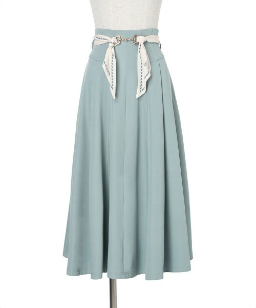 an another angelus（アンアナザーアンジェラス）の「スカーフビットベルト付きフレアー/fint フィント（スカート・レディース・ミント/ネイビー・FREE）」の21枚目の写真