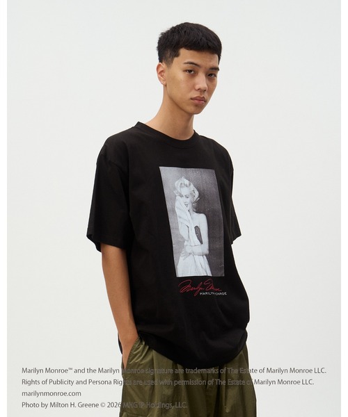 DISCOVERED（ディスカバード）の「MARILYN MONROE TEE (SELF-PORTRAIT)（Tシャツ/カットソー・メンズ・ホワイト/ブラック・SMALL/LARGE）」の3枚目の写真